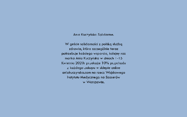 Marka Ania Kuczyńska pomaga